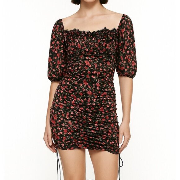 For Love & Lemons Women's Floral Bustier Mini Dress Size S NWT - Picture 1 of 14